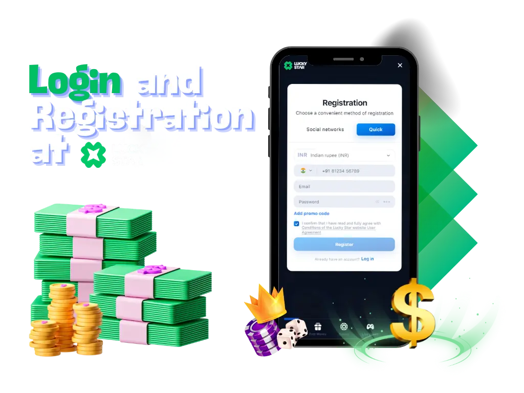 Lucky Star Casino log in and registration